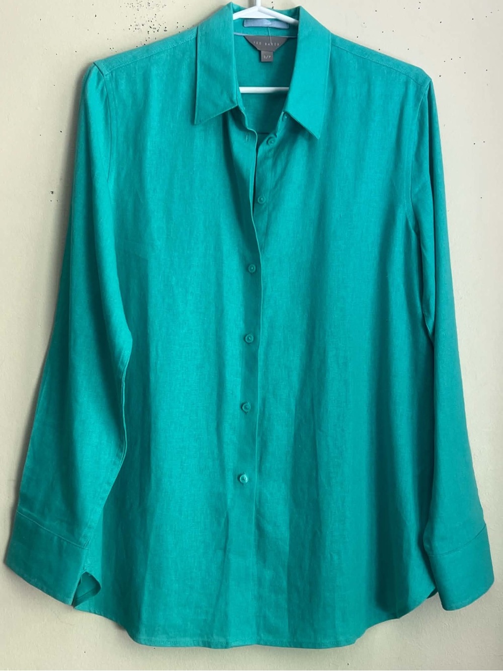 Ted Baker Teal-Green Long Sleeve Button-Down Shirt